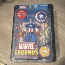 Marvel Legends Captain America 20th Anniversary Figure w  Shield & Accessories