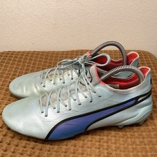 PUMA King Ultimate FG AG Men  s Sz 8 Pearl Blue Soccer Cleats Football Boots