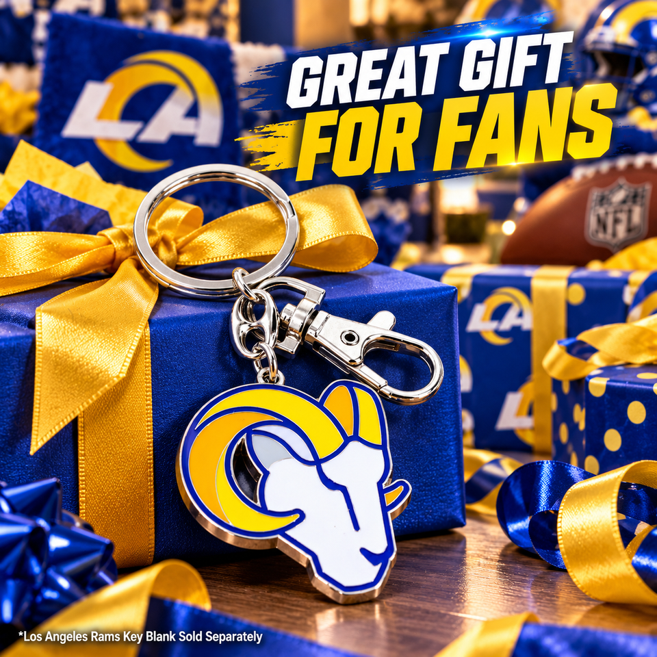 Los Angeles Rams NFL Metal Logo Keychain Key Ring Football Fan Gift ...
