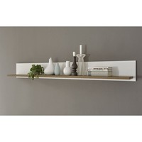 Landhaus Wandboard 160Cm Pinie Weiß Eiche Hell Wandregal Wohnzimmerregal Cd Dvd