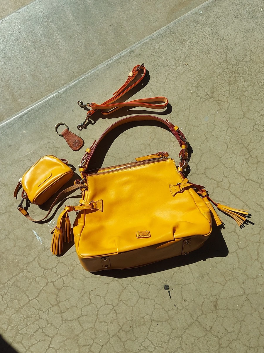 ⭐️未使用⭐️Dooney&Bourke レザーケース/イエロー/ヴィンテージ Dooney & Bourke Shoulder Bag Yellow Bags & Handbags for Women for