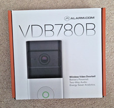 Alarm.com Wireless Video Doorbell Battery Powered ADC-VDB780B FACTORY SEALED