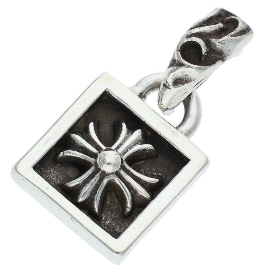 Chrome Hearts FRAMED CH PLUS Charm Silver Necklace Top Mens Used d7b4da15c282856 thumbnail 2