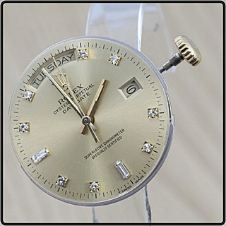 PERFECT WORKING Rolex Cal 3035 Men's 36mm DAY DATE SINGLE QUICK SET Movement