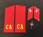 1980's Russian Soviet Army Medical Soldier Shoulder Boards Collar Tabs Badge