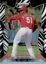 Enyel De Los Santos 2019 Panini Prizm Zebra Stripes Prizm Rookie #80 50/99