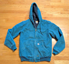 Women's Size XS Carhartt Hooded Active Jacket Rare Dark Teal WJ130-443 Vintage
