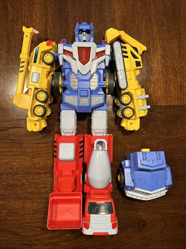 Transformer Optimus Prime Construction Vehicle Robot STEM Light Sound Magnetic
