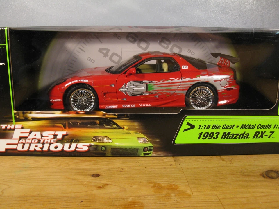 THE FAST AND FURIOUS 1993 MAZDA RX-7 2003 ERTL Foto 2 de 4