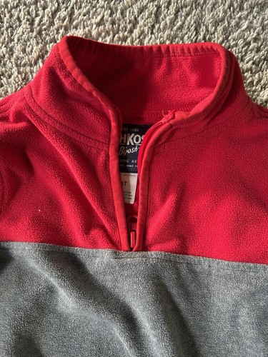 Oshkosh B'Gosh Sweater Size 4T Red & Grey Good Condition - Picture 2 of 4