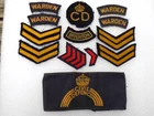 Vintage WW2 Home Front ARP CIVIL DEFENCE CORPS BRIGHTON Armband Badges etc