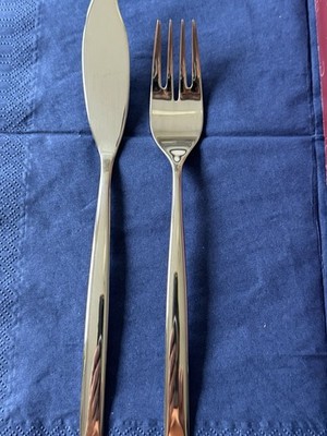 Fischbesteck - Frankreich - Jean Couzon - Lagon - 12 Pers. - 24 Teile - Neu