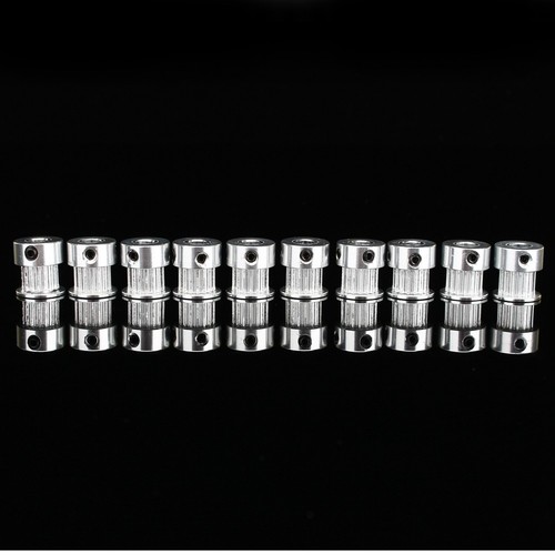 5 Stück GT2 16 Zähne 5 mm Bohrung Aluminium Zahnriemenscheibe für 3D Drucker CNC Neu - Bild 3 von 8