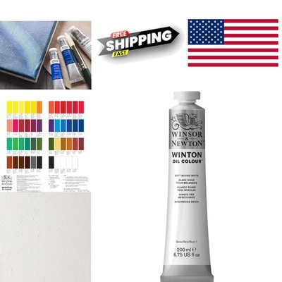 200ml Oil Paint Soft Mixing White Tube Perfect for Student and Amateur Artists