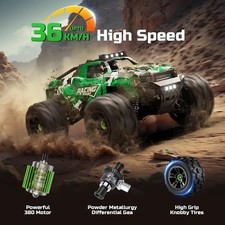 36KMH RC Cars Truck Remote Control Car for Adults Boys Age 8-12 All Terrain 4X4