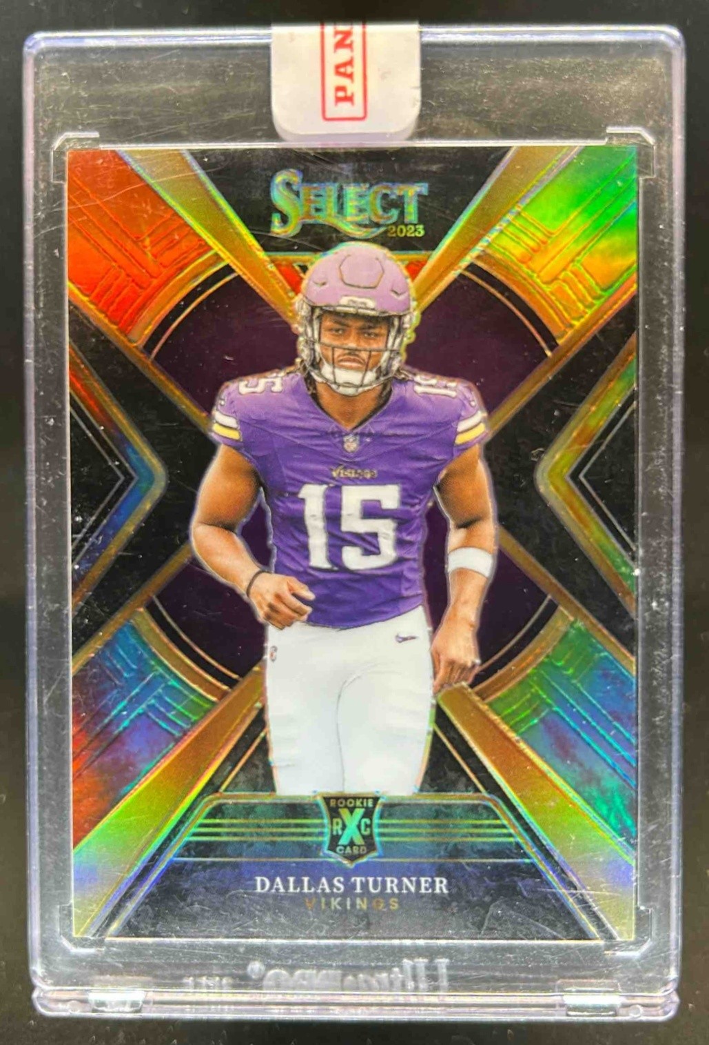 2023 Select Dallas Turner Tie Dye Prizm Rookie XRC #1/25 Vikings