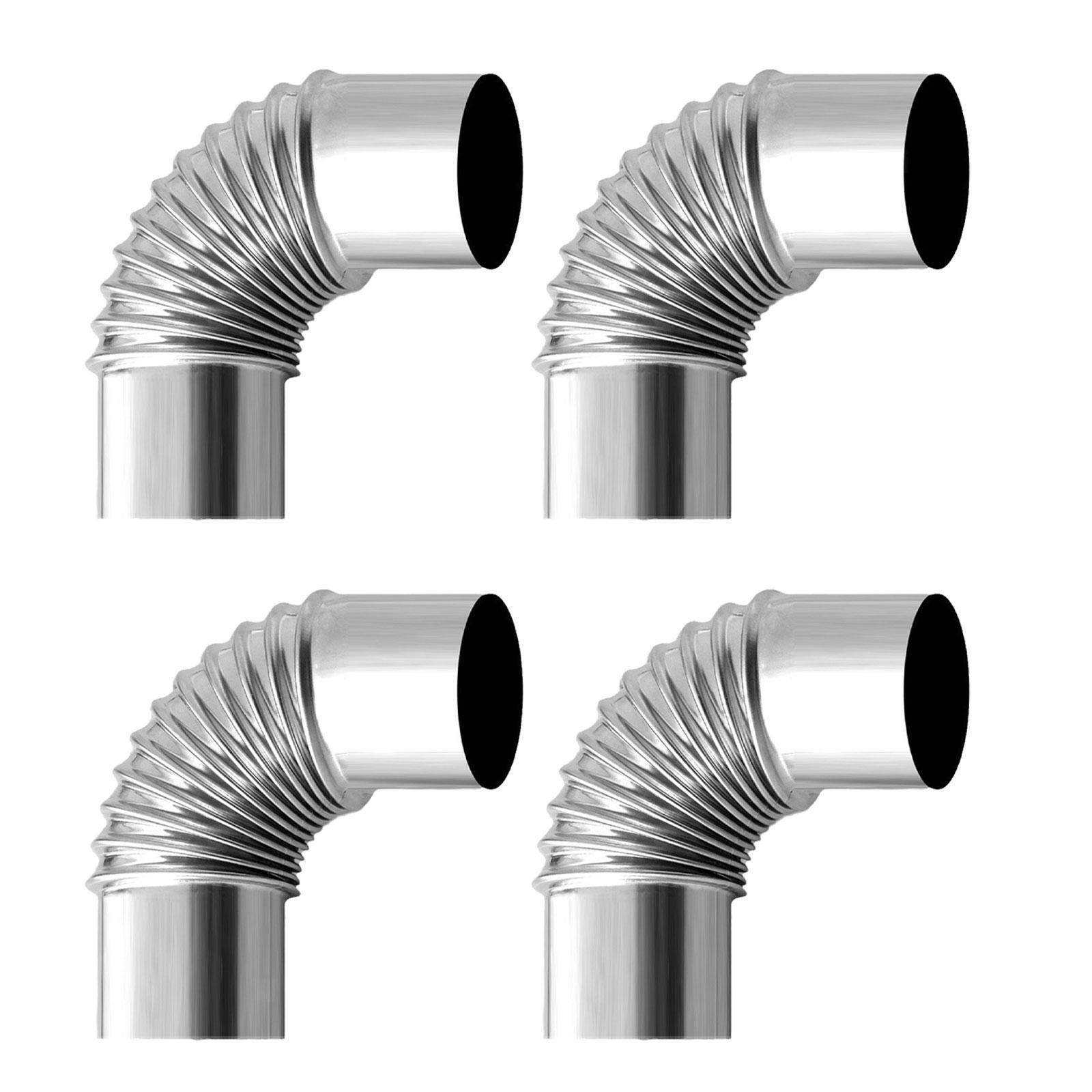 Stove Pipe Elbow Vent Chimney Pipe for Outdoor Tent Wood Log Burning