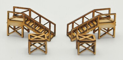 TT-FB005 Fußgängerbrücke Höhenverlängerung TT:120 Maßstab Modell Laser Cut Bausatz