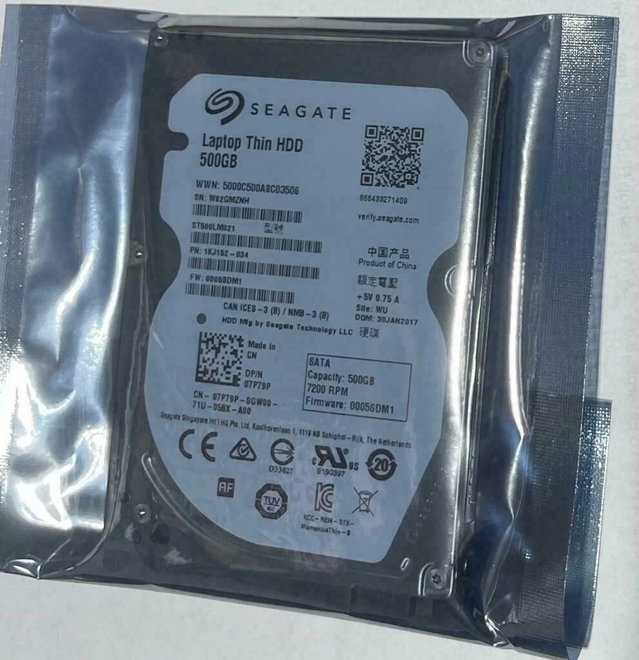 Seagate Laptop Thin HDD ST500LM021 500GB 2.5" SATA III Laptop Hard Drive - Image 3 of 4