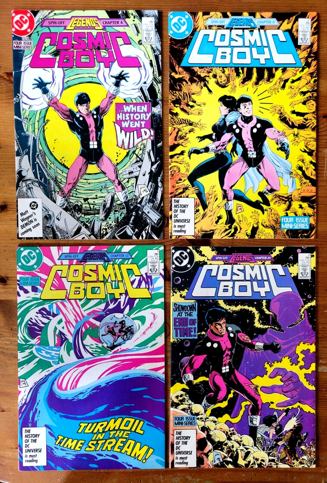 Cosmic Boy 1 - 4, Complete Set  (1986)  DC Comics