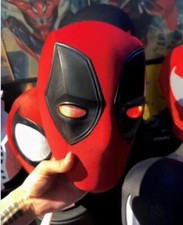 Deadpool 3 Helmet Mask Headwear Light Up Movable Eyes Ring Remote Control Mask