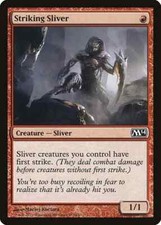 STRIKING SLIVER X 4 N/M- MAGIC 2014 MAGIC THE GATHEING