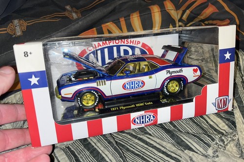 2023 M2 MACHINES NHRA 1971 PLYMOUTH HEMI CUDA!!! CHASE!! 1/750 PCS!! 1/24 SCALE! - Picture 5 of 13
