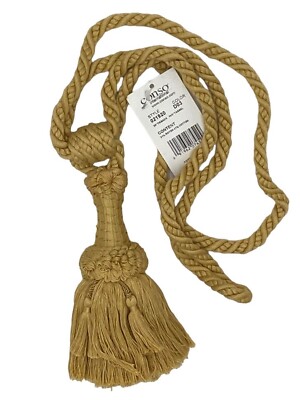 Conso Trims Empress 21920 D03 COIN GOLD Tassel Furniture Curtain Drapery Tieback