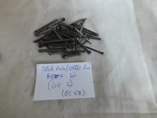 STEEL SPLIT PINS / COTTER PINS - VARIOUS SIZES  TO CLEAR - APPROX 60  - FREEPOST