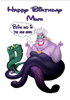 Personalised Printed /"URSULA/" Birthday Card Any Age Name