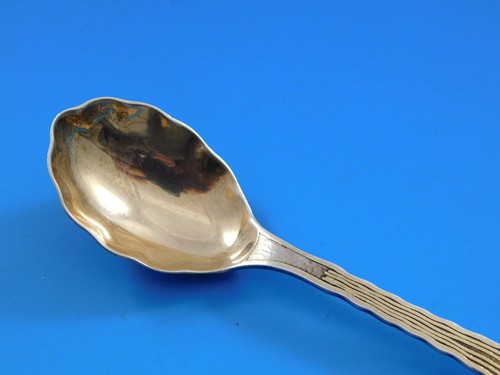 Lap Over Edge Mixed Metals Tiffany & Co Sterling Silver Demitasse Spoon GW 4 3/8 - Picture 2 of 5