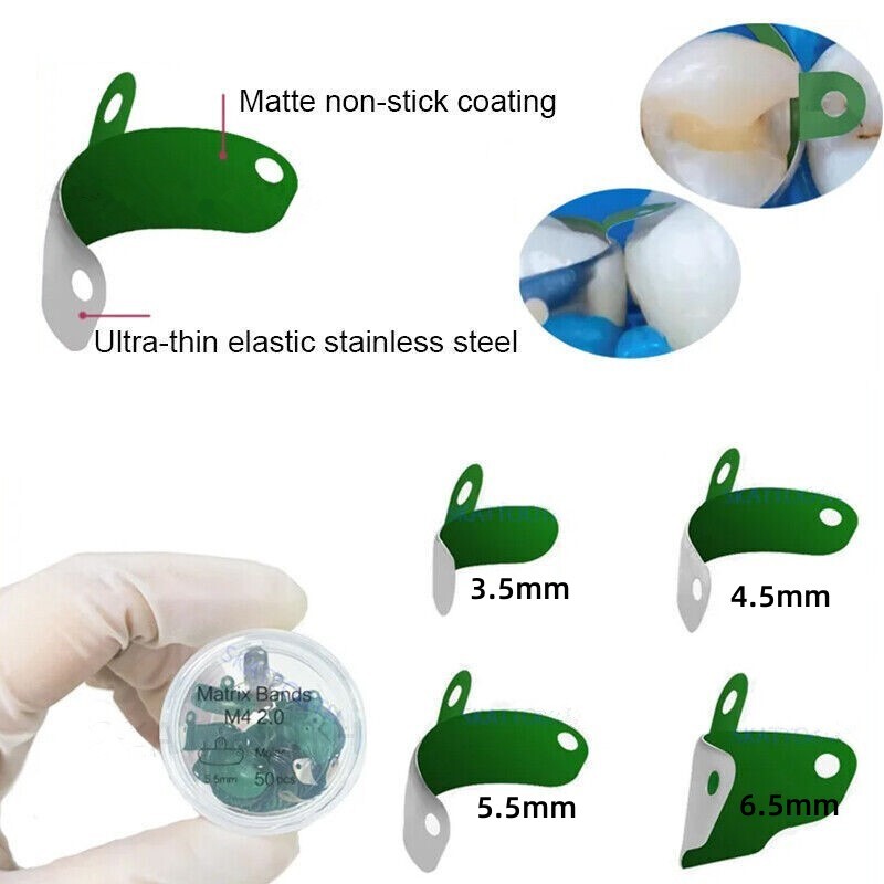 Kit De Cuña Y Banda De Matriz Dental Palodent V3 - Sistema Garrison Para Restauraciones Diastema