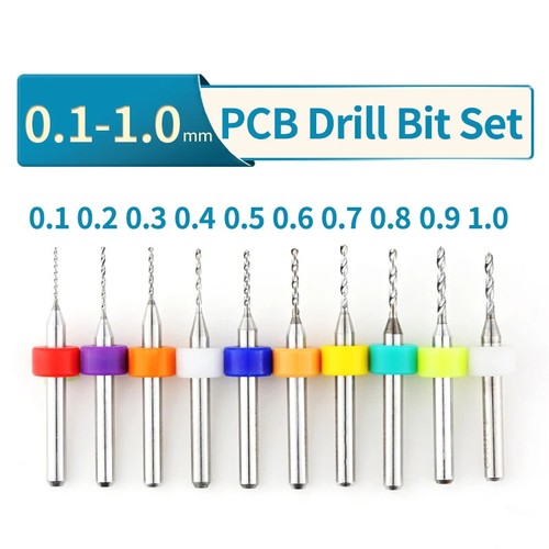 10 Stück Hartmetall Micro Mini CNC Bohrer Bit Set für Leiterplatten - Bild 12 von 21