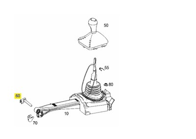 A2032670774 MERCEDES W203 W204 W205 SIX GEAR SHIFT PIN GENUINE NEW  