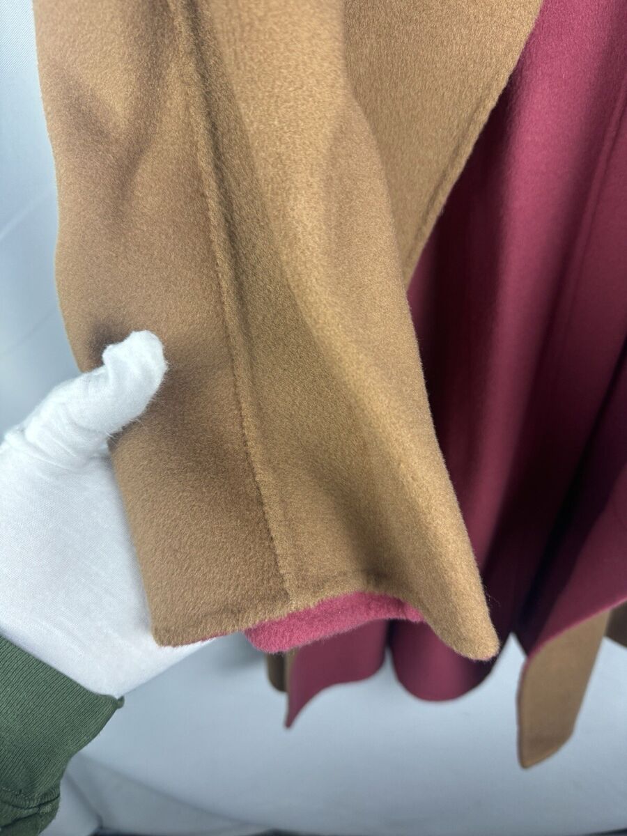 Max Mara Weekend Rail Reversible Belted Coat Virgin Wool Max Mara Weekend Rail Reversible Belted Coat Virgin Wool