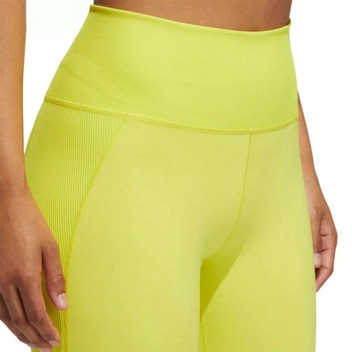Medias Adidas Believe This Rib Mix 7/8 amarillo ácido nuevas con etiquetas pequeñas - Imagen 5 de 8