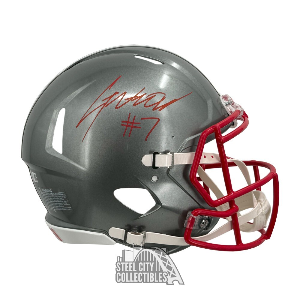 CJ Strouf Autographed Signed Ohio State CJ Stroud Flash Authentic Full Size Football Helmet - BAS 