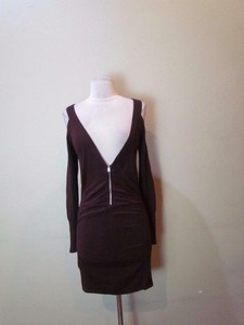 zip front sweater dress