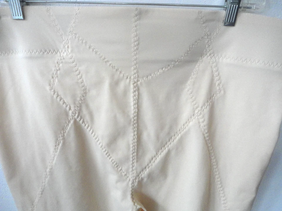 Faja Crown-Ette Marfil Pierna Larga Vintage Talla Grande 50 10X Estilo 812 Sin Usar Nueva Sin Etiquetas Foto 4 de 4