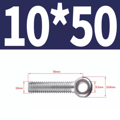 Augenschrauben DIN 444 A2 VA Edelstahl V2A Form B M5 M6 M8 M10 M12 Augenschraube - Bild 35 von 51
