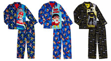 Batman/ Ryan's World / Mario Bro Little Boys Long Sleeve Pajamas PJ 2-Piece Set