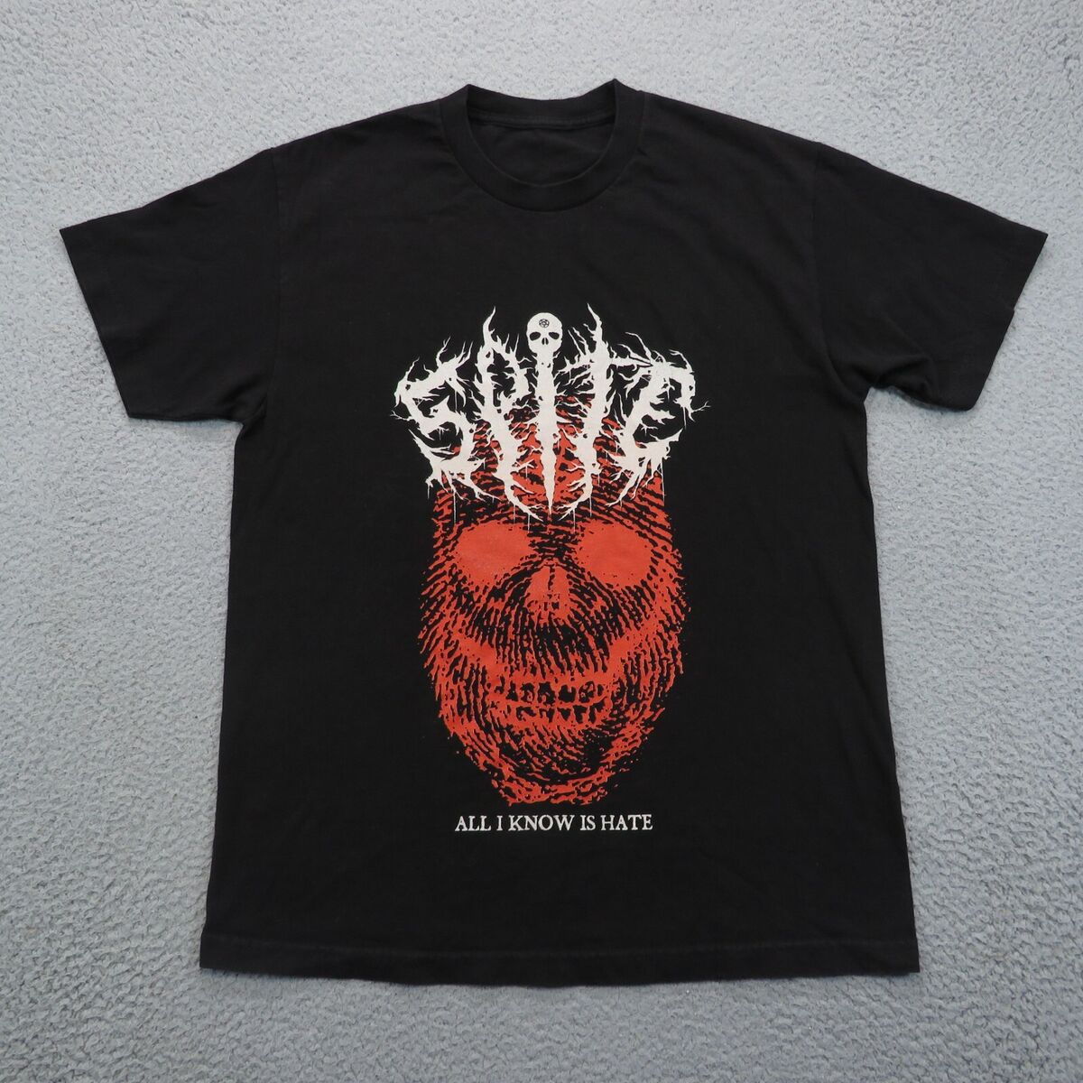 Spite Band Shirt Mens Medium Black Metal Death Core Skull Spite Band Shirt Mens Medium Black Metal Death Core Skull