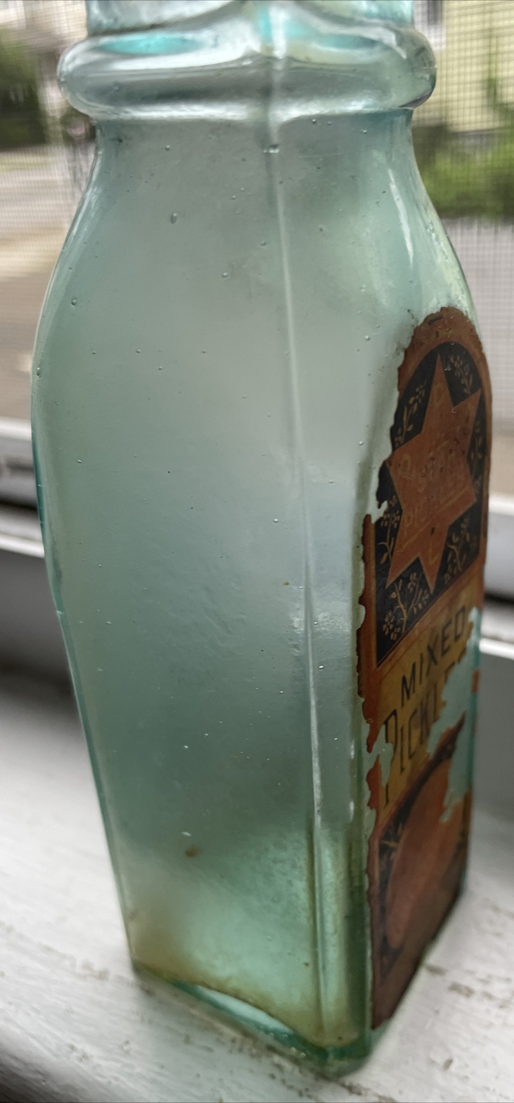 Antique STAR PICKLES Mixed Pickle Bottle Philadelphia Pickling Co. eBay