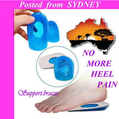 Stop Heel Pain Fast Gel Plantar Fasciitis Heel Cushion Heel Support 