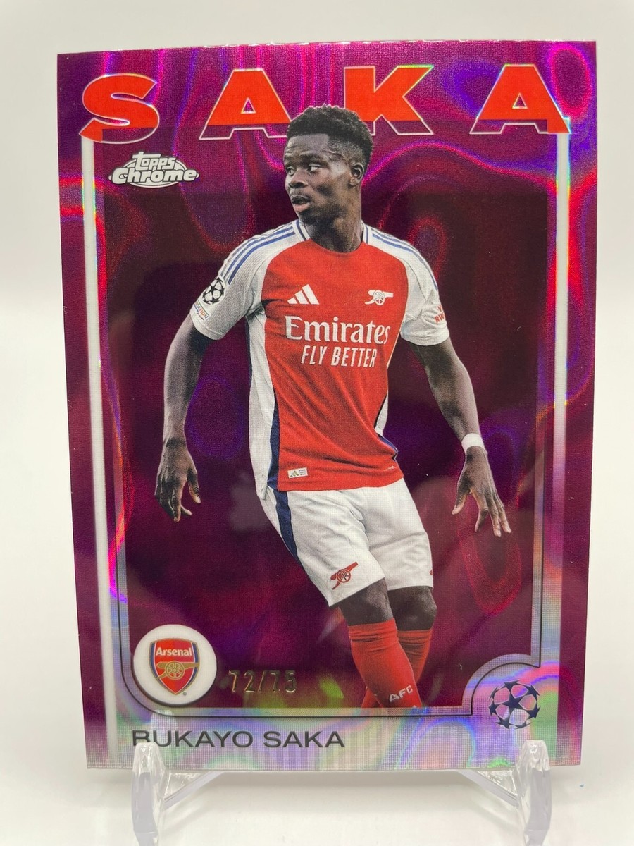 SHARP - saka！！！ Bukayo Saka REFRACTOR U23 (2020) Topps Chrome 🔥Arsenal