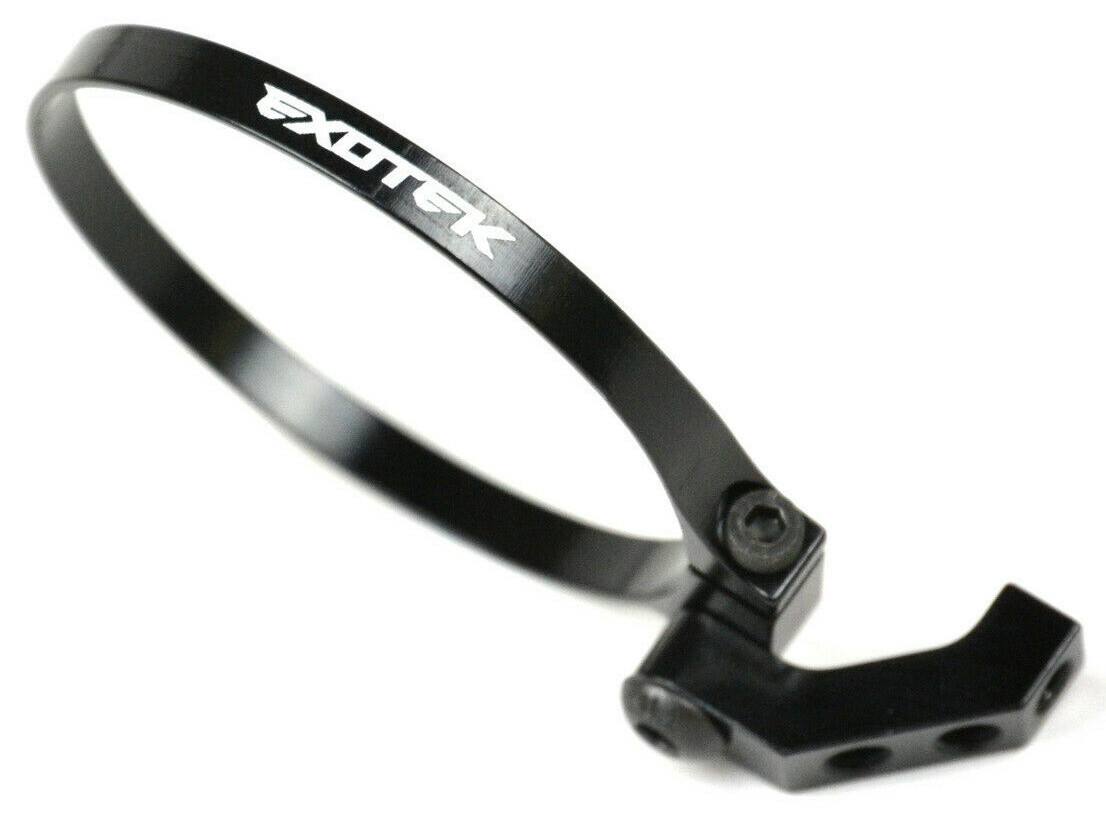 Монтажный кронштейн Exotek Black Aluminum 1/10 с зажимом для вентилятора - 30 мм / 40 мм Fan 1718BLK