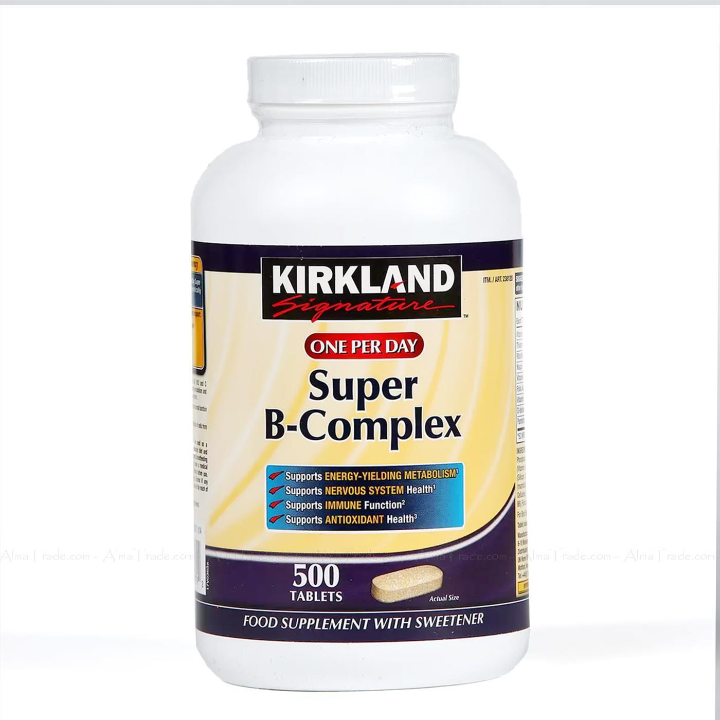 Kirkland Signature Vitamin B Super Complex 500ct Food Supplement 500
