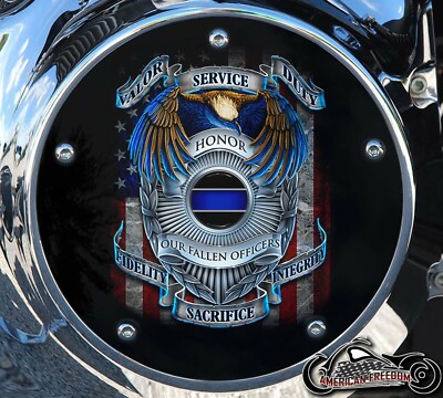 HARLEY DAVIDSON 2019+ SOFTAIL DERBY CLUTCH PRIMARY COVER FALLEN OFFICERS