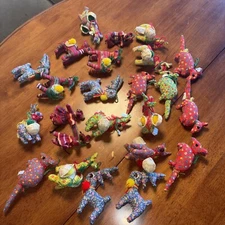 Guatemala 3” Stuffed Donkeys Armadillo And Llamas Mice Cotton Figures