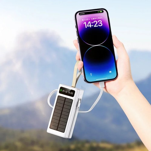 Batería externa 50000 mAh energía móvil solar 40000 mAh 300 mAh carga rápida caliente - Imagen 13 de 25